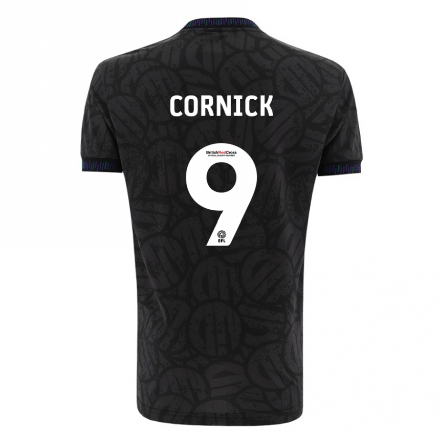 Homme Football Maillot Harry Cornick #9 Noir Tenues Extérieur 2023/24 Canada