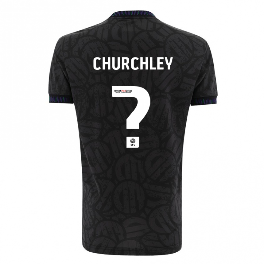 Men Football Kai Churchley #0 Black Away Jersey 2023/24 T-Shirt Canada