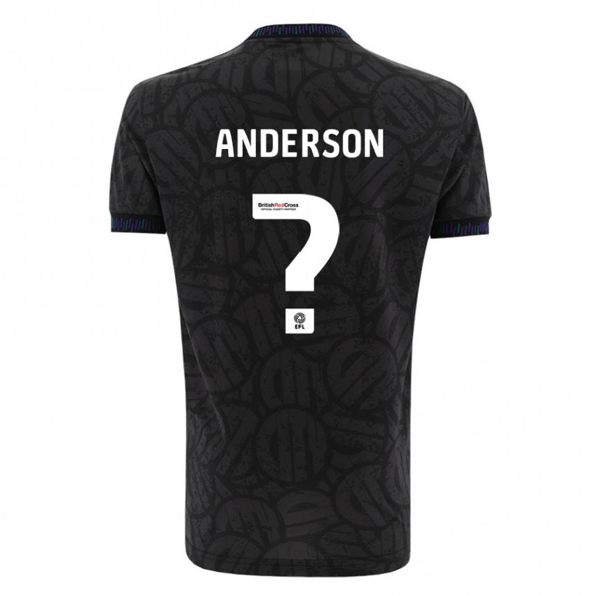 Homme Football Maillot Taine Anderson #0 Noir Tenues Extérieur 2023/24 Canada