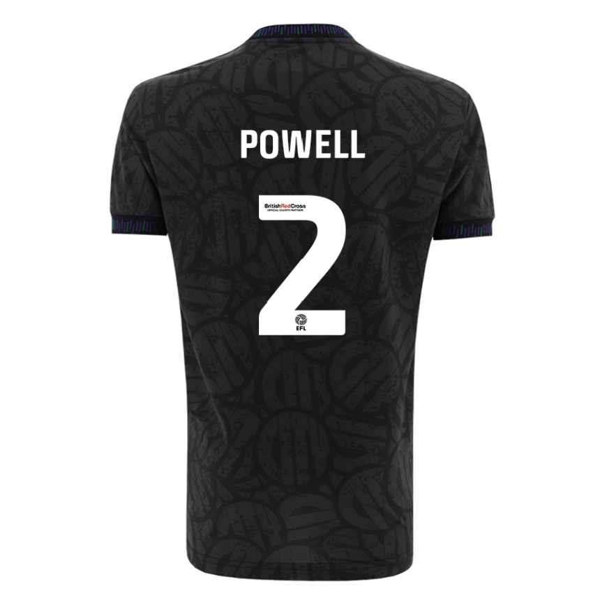 Men Football Ella Powell #2 Black Away Jersey 2023/24 T-Shirt Canada