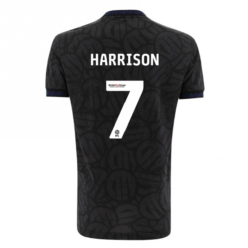 Homme Football Maillot Abi Harrison #7 Noir Tenues Extérieur 2023/24 Canada