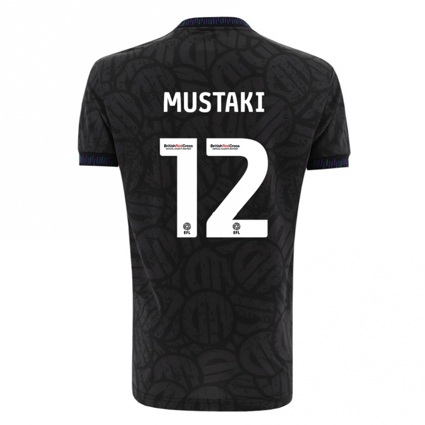 Men Football Chloe Mustaki #12 Black Away Jersey 2023/24 T-Shirt Canada