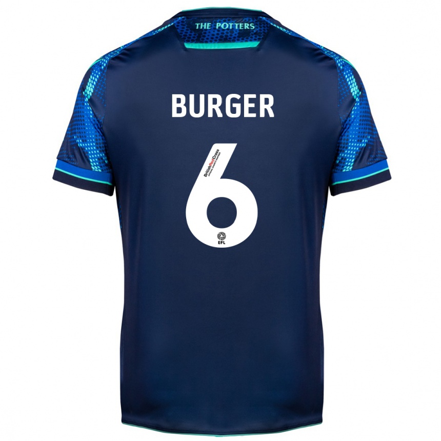 Men Football Wouter Burger #6 Navy Away Jersey 2023/24 T-Shirt Canada