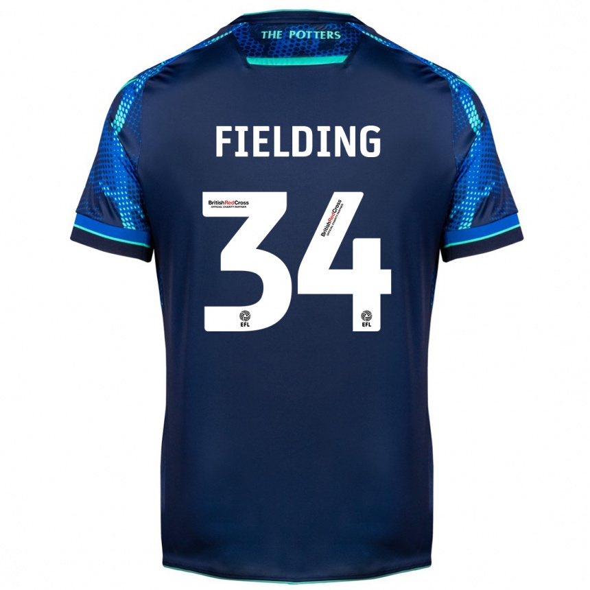 Men Football Frank Fielding #34 Navy Away Jersey 2023/24 T-Shirt Canada