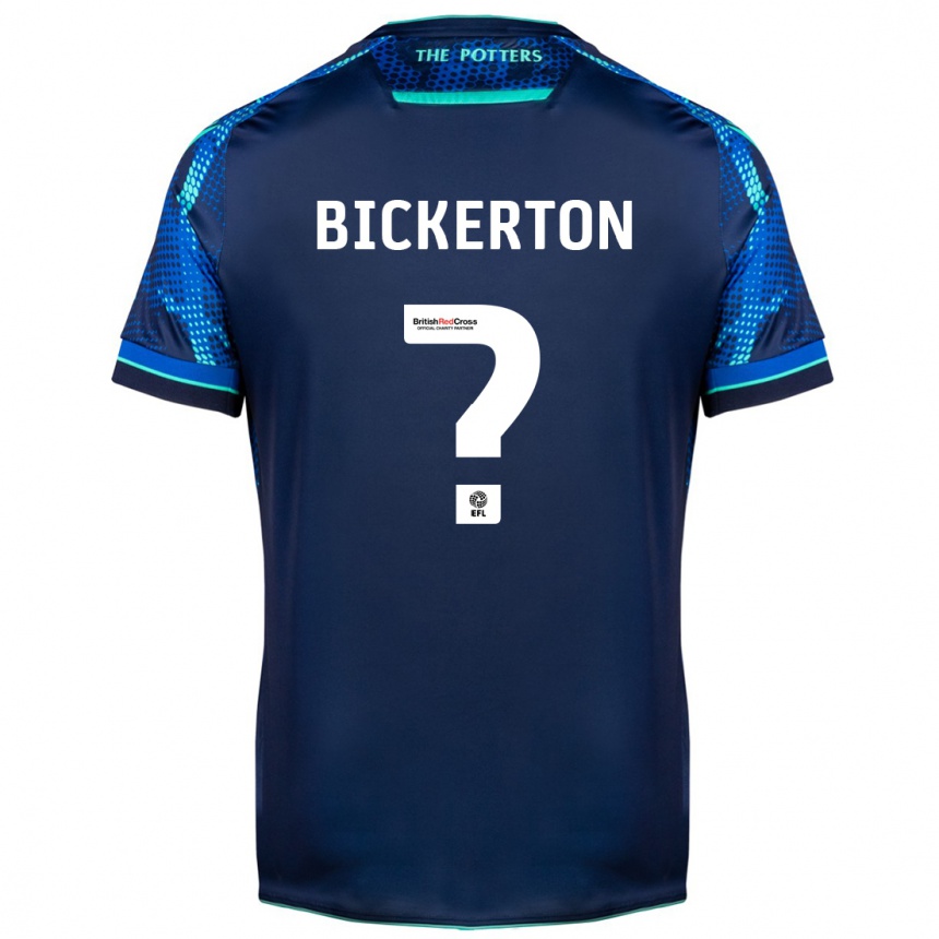 Men Football Josh Bickerton #0 Navy Away Jersey 2023/24 T-Shirt Canada