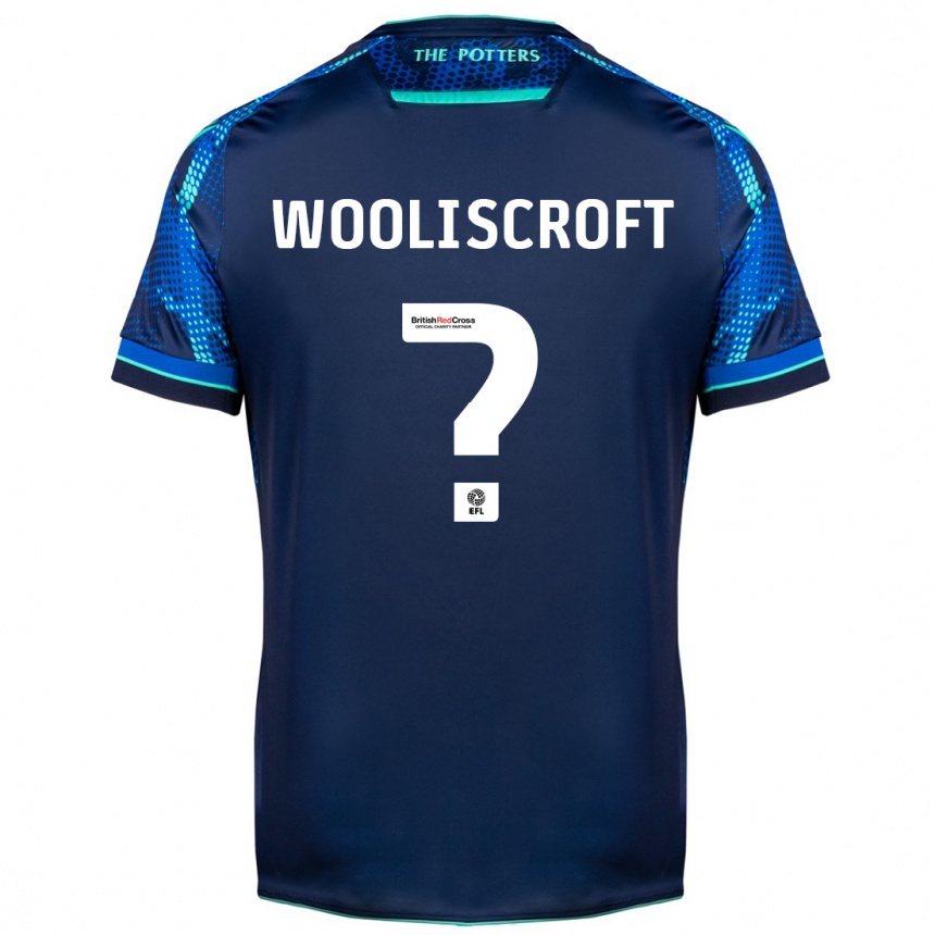 Men Football Morgan Wooliscroft #0 Navy Away Jersey 2023/24 T-Shirt Canada