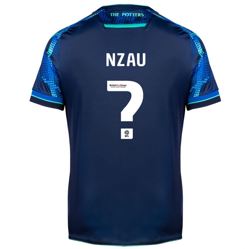 Men Football Pedro Nzau #0 Navy Away Jersey 2023/24 T-Shirt Canada