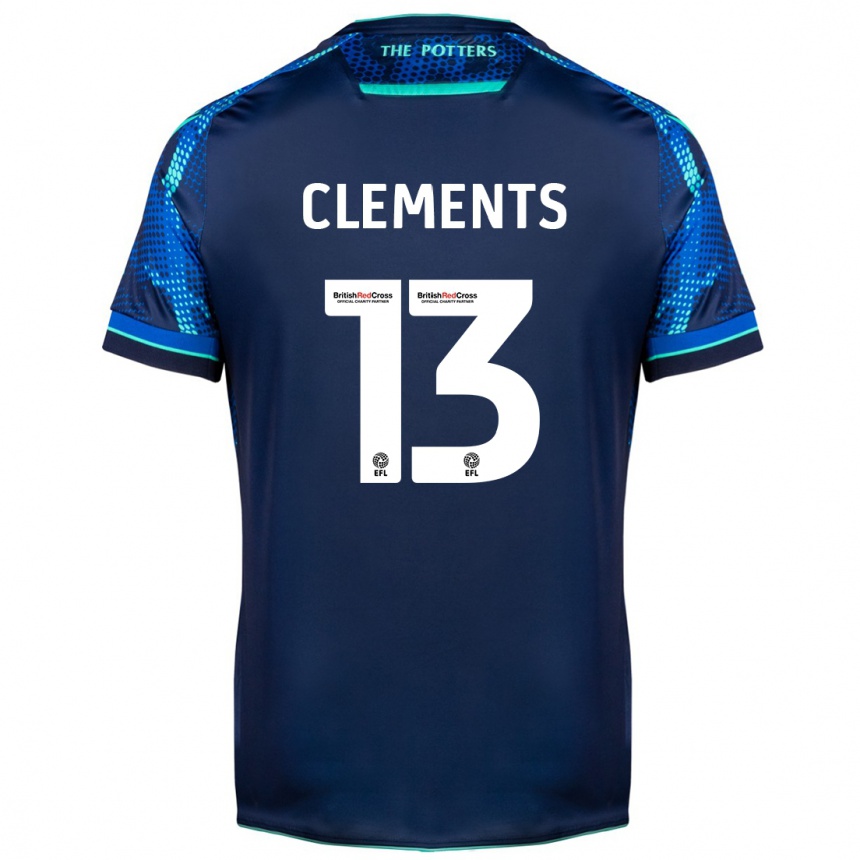 Men Football Daisy Clements #13 Navy Away Jersey 2023/24 T-Shirt Canada