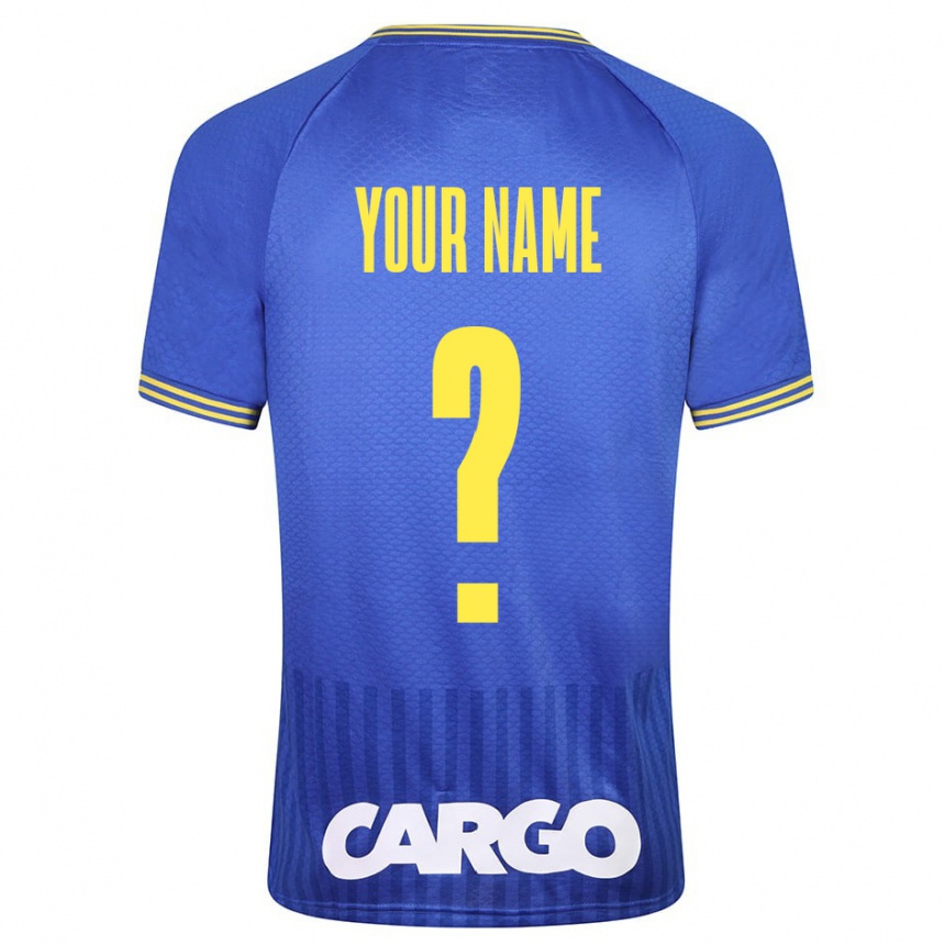 Men Football Your Name #0 Blue Away Jersey 2023/24 T-Shirt Canada