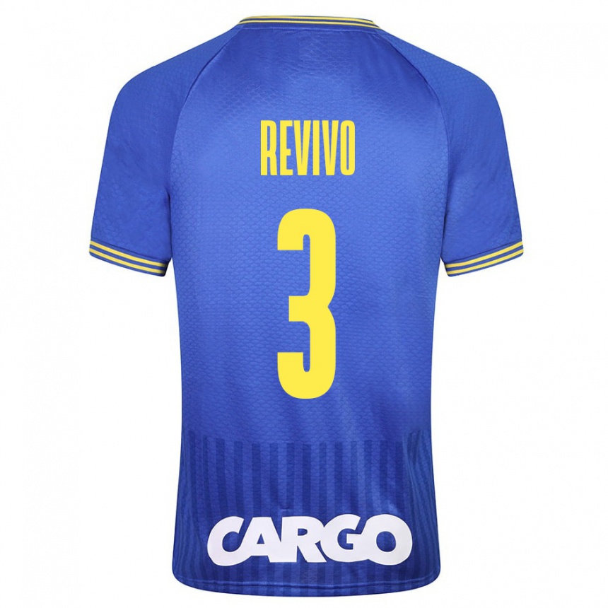 Men Football Roy Revivo #3 Blue Away Jersey 2023/24 T-Shirt Canada