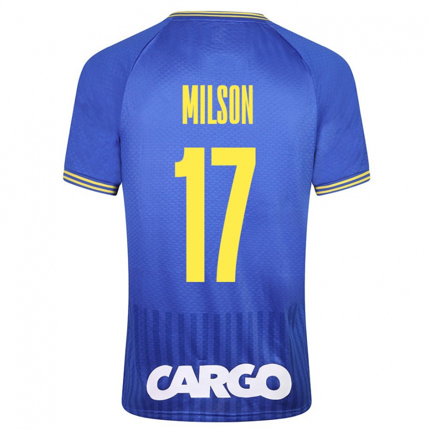 Men Football Milson #17 Blue Away Jersey 2023/24 T-Shirt Canada