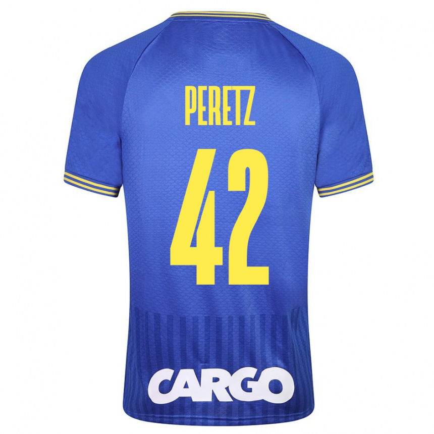 Men Football Dor Peretz #42 Blue Away Jersey 2023/24 T-Shirt Canada