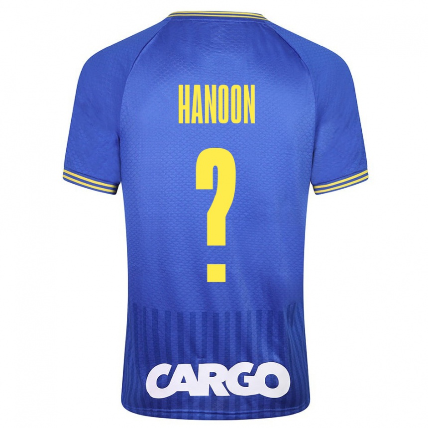 Men Football Agam Hanoon #0 Blue Away Jersey 2023/24 T-Shirt Canada