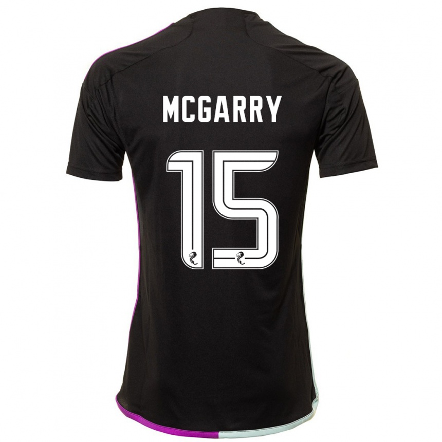 Men Football James Mcgarry #15 Black Away Jersey 2023/24 T-Shirt Canada