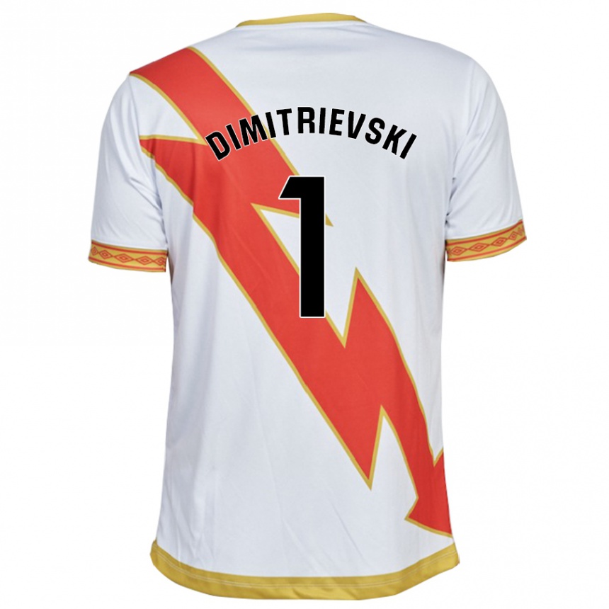 Women Football Stole Dimitrievski #1 White Home Jersey 2023/24 T-Shirt Canada