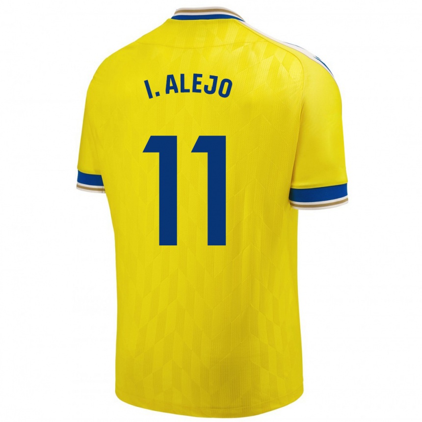 Women Football Iván Alejo #11 Yellow Home Jersey 2023/24 T-Shirt Canada