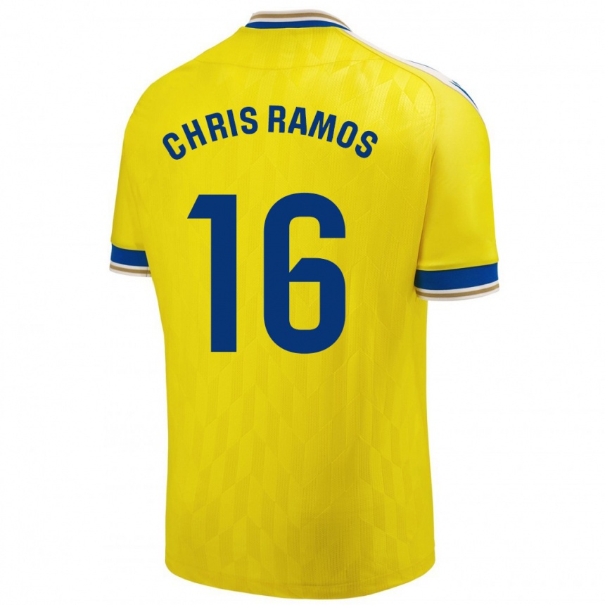 Women Football Chris Ramos #16 Yellow Home Jersey 2023/24 T-Shirt Canada