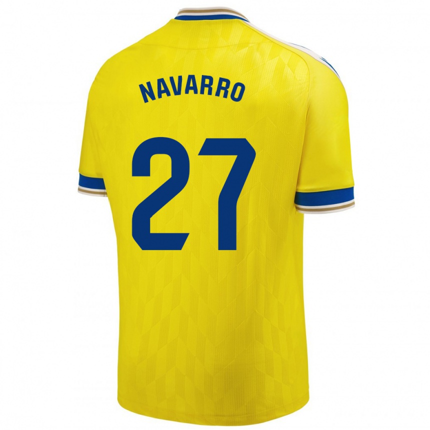 Women Football Robert Navarro #27 Yellow Home Jersey 2023/24 T-Shirt Canada