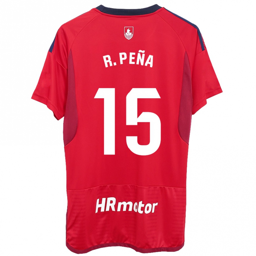 Women Football Rubén Peña #15 Red Home Jersey 2023/24 T-Shirt Canada