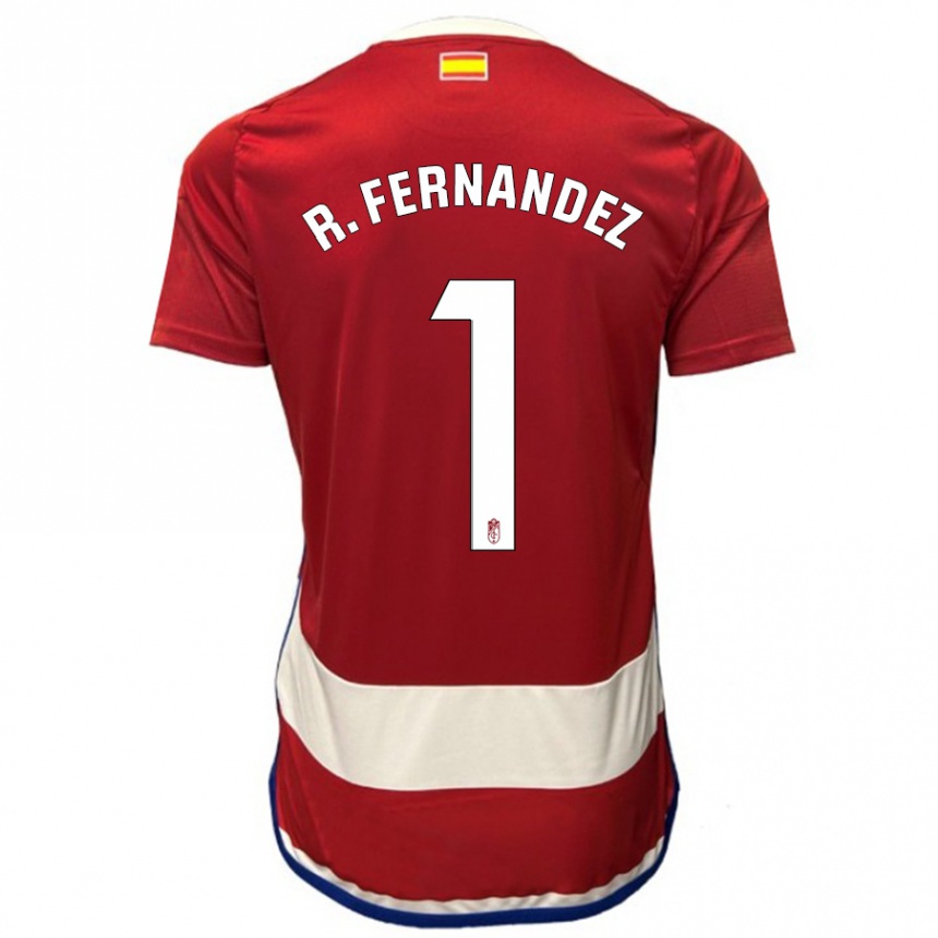 Femme Football Maillot Raúl Fernández #1 Rouge Tenues Domicile 2023/24 Canada