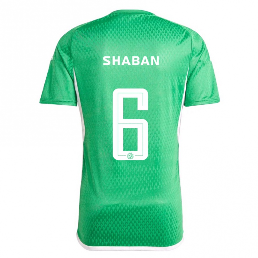 Women Football Loay Shaban #6 White Blue Home Jersey 2023/24 T-Shirt Canada