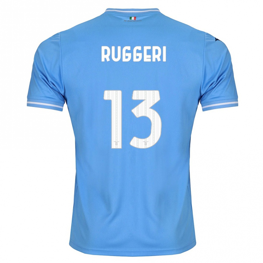 Women Football Fabio Ruggeri #13 Blue Home Jersey 2023/24 T-Shirt Canada