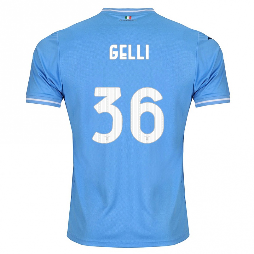 Femme Football Maillot Valerio Gelli #36 Bleu Tenues Domicile 2023/24 Canada