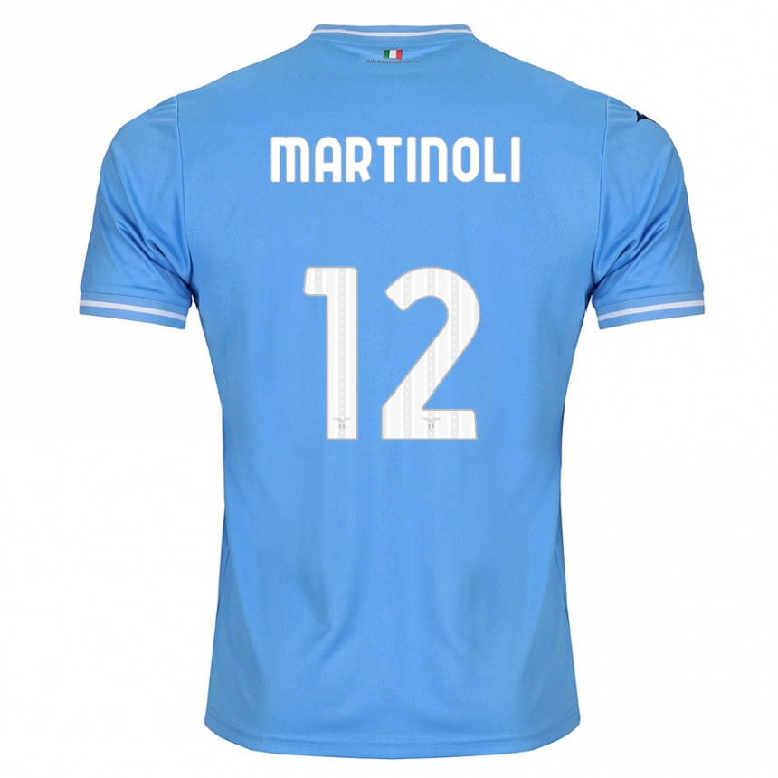 Femme Football Maillot Elettra Martinoli #12 Bleu Tenues Domicile 2023/24 Canada