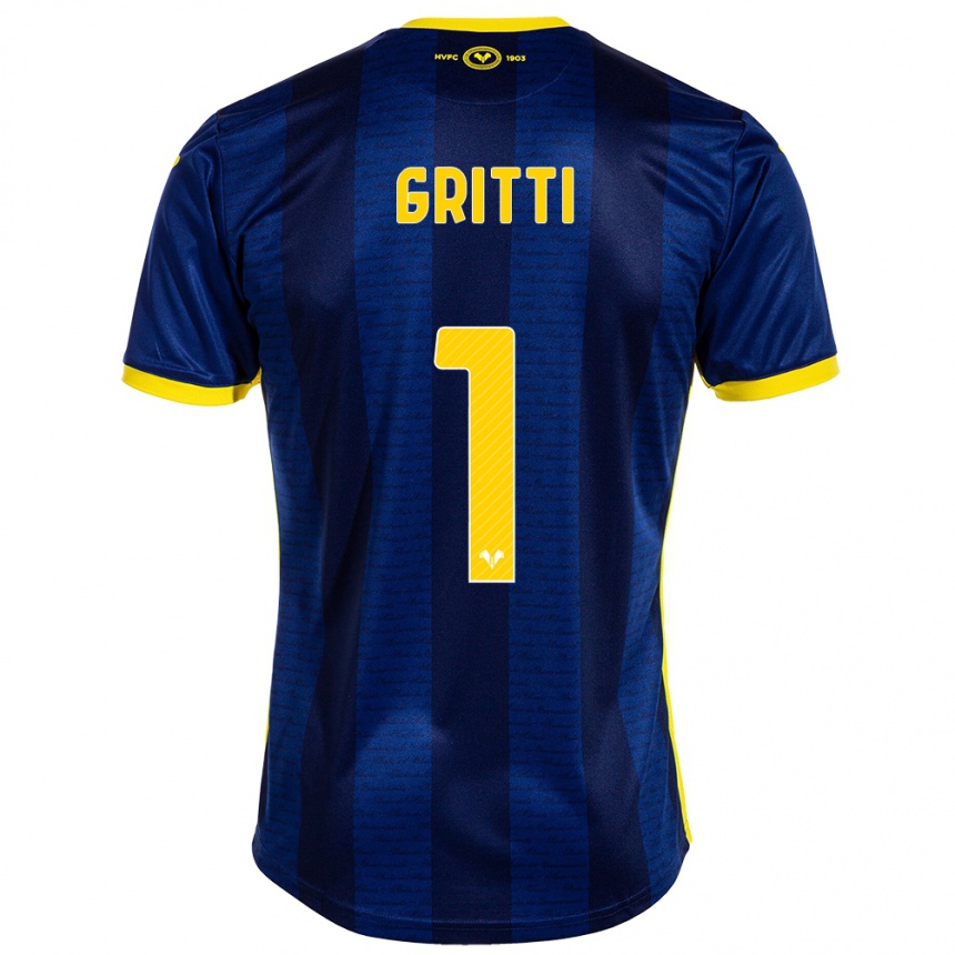 Women Football Alessia Gritti #1 Navy Home Jersey 2023/24 T-Shirt Canada