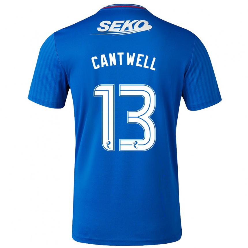 Women Football Todd Cantwell #13 Blue Home Jersey 2023/24 T-Shirt Canada