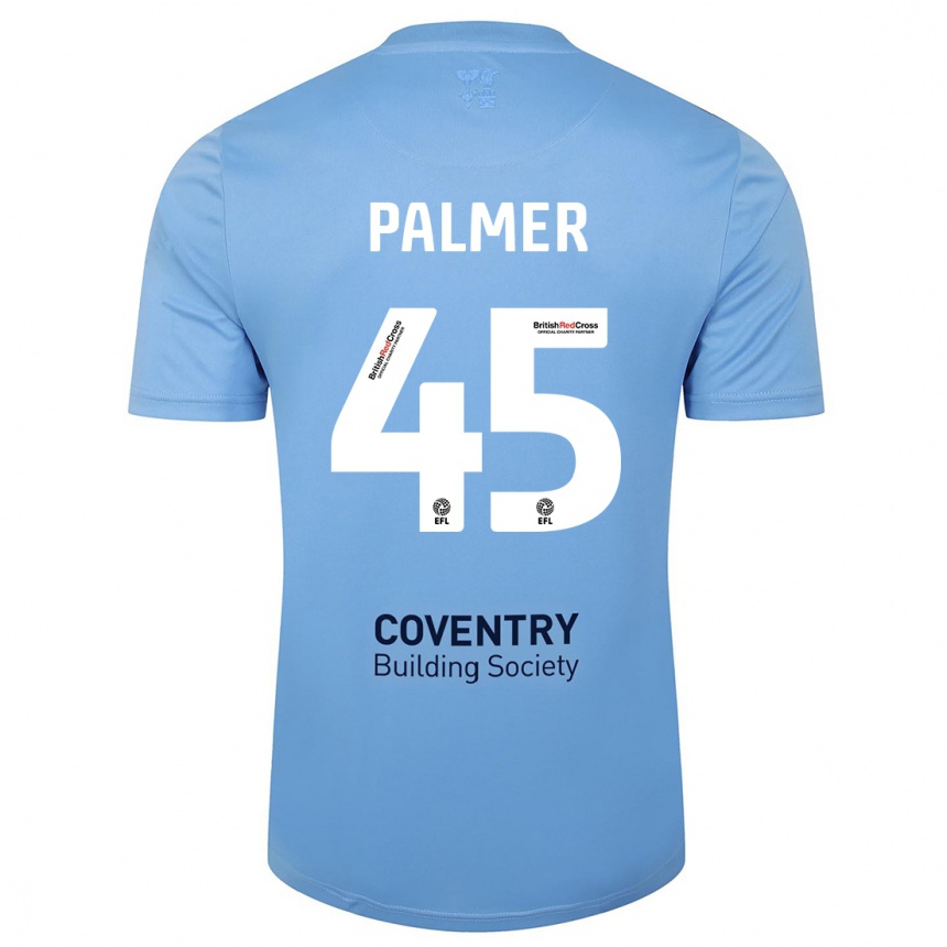 Women Football Kasey Palmer #45 Sky Blue Home Jersey 2023/24 T-Shirt Canada