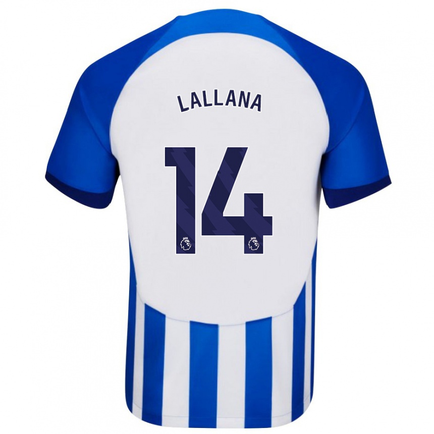 Women Football Adam Lallana #14 Blue Home Jersey 2023/24 T-Shirt Canada