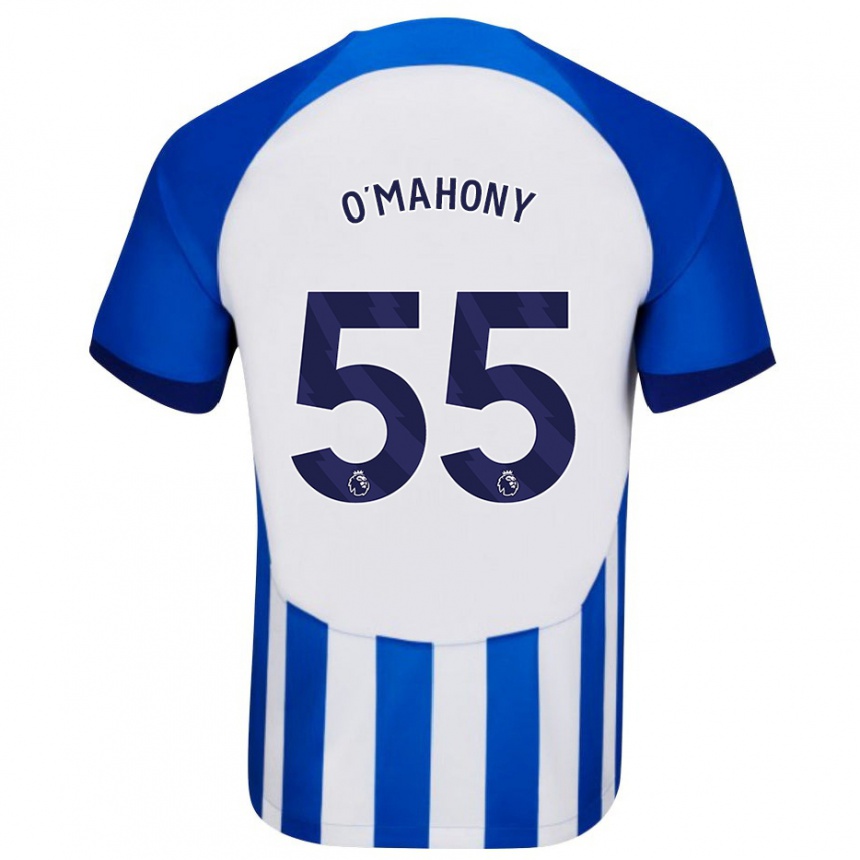 Women Football Mark O'mahony #55 Blue Home Jersey 2023/24 T-Shirt Canada