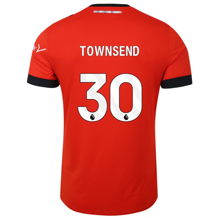 Women Football Andros Townsend #30 Red Home Jersey 2023/24 T-Shirt Canada