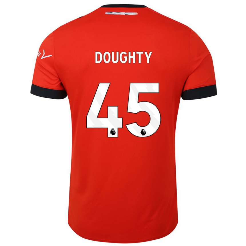 Women Football Alfie Doughty #45 Red Home Jersey 2023/24 T-Shirt Canada