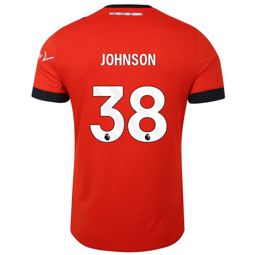 Women Football Joe Johnson #38 Red Home Jersey 2023/24 T-Shirt Canada