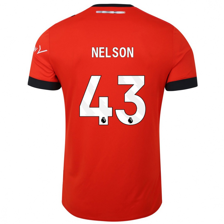 Women Football Zack Nelson #43 Red Home Jersey 2023/24 T-Shirt Canada