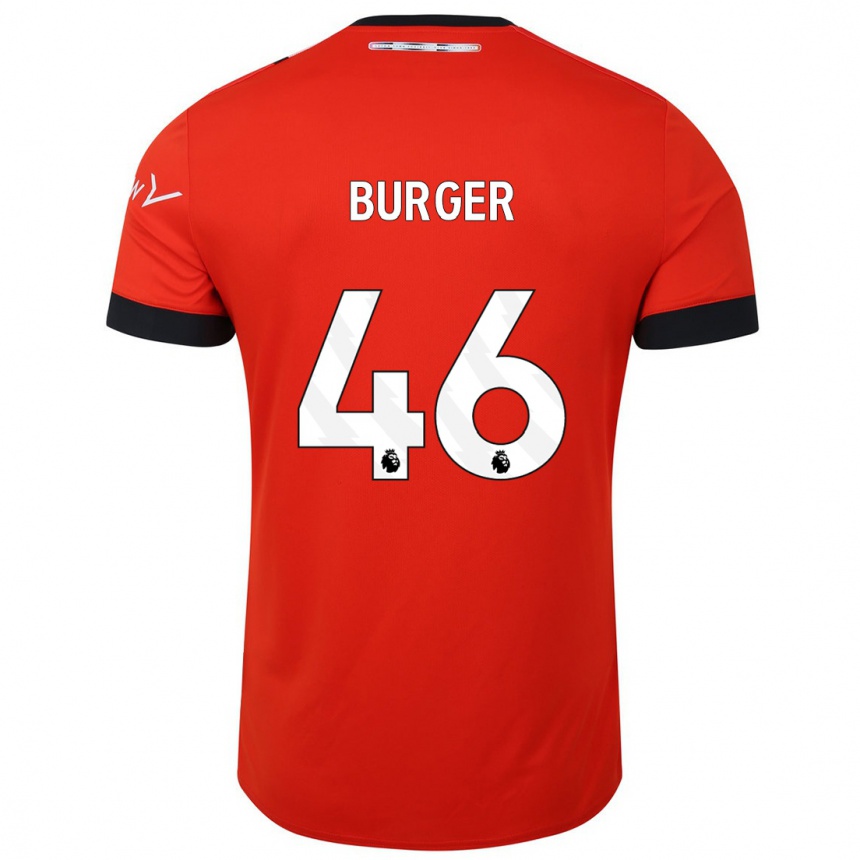 Women Football Jake Burger #46 Red Home Jersey 2023/24 T-Shirt Canada