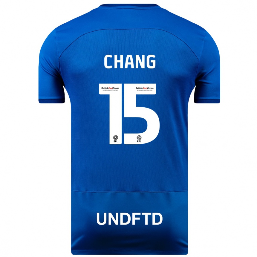 Women Football Alfie Chang #15 Blue Home Jersey 2023/24 T-Shirt Canada