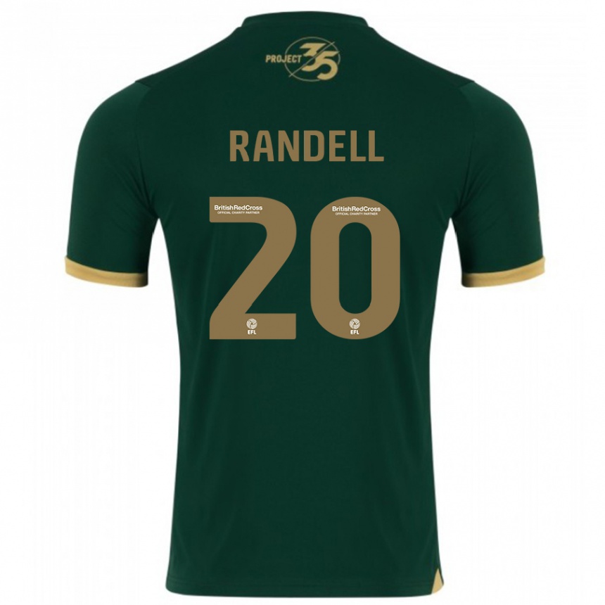 Women Football Adam Randell #20 Green Home Jersey 2023/24 T-Shirt Canada