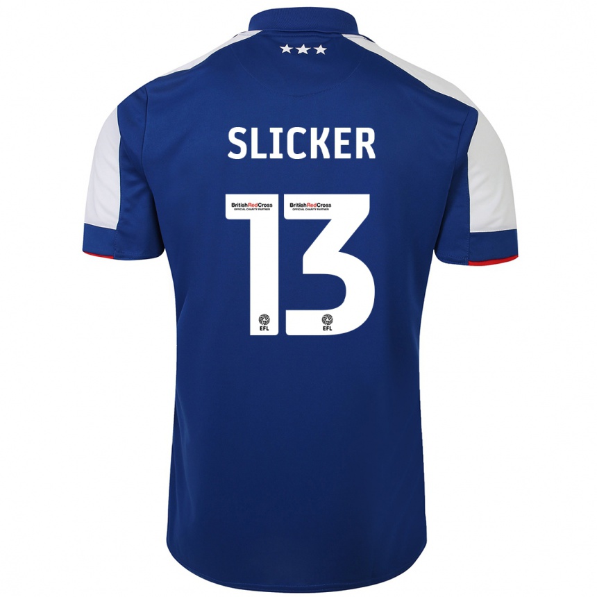 Women Football Cieran Slicker #13 Blue Home Jersey 2023/24 T-Shirt Canada