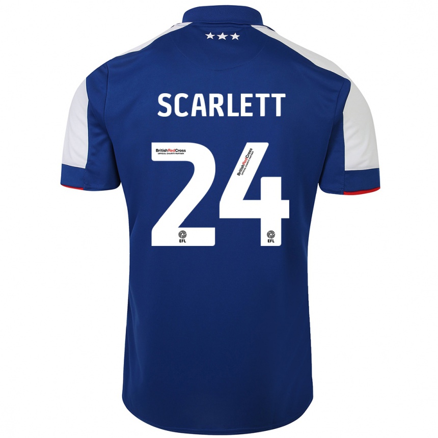 Women Football Dane Scarlett #24 Blue Home Jersey 2023/24 T-Shirt Canada