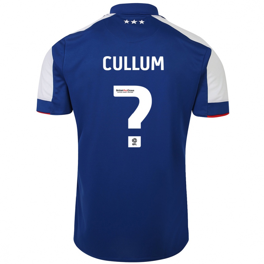 Women Football Danny Cullum #0 Blue Home Jersey 2023/24 T-Shirt Canada