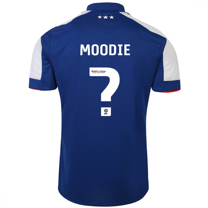 Women Football Paul Moodie #0 Blue Home Jersey 2023/24 T-Shirt Canada