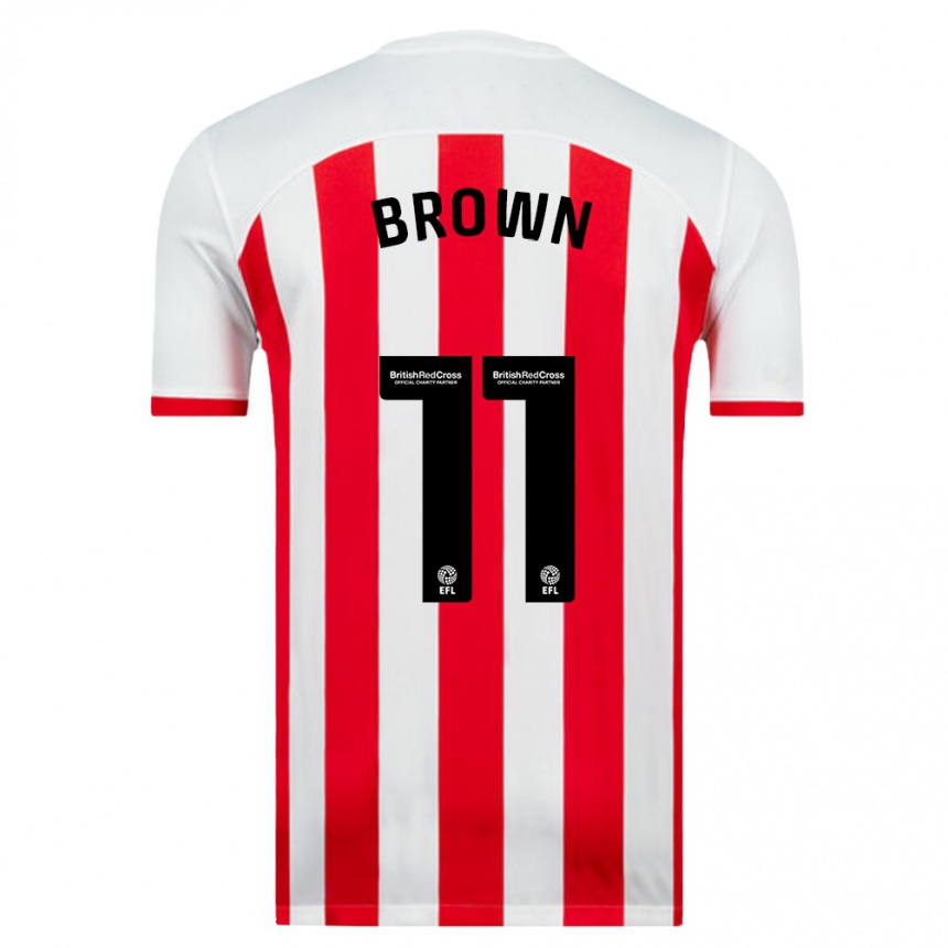 Women Football Jessica Brown #11 White Home Jersey 2023/24 T-Shirt Canada