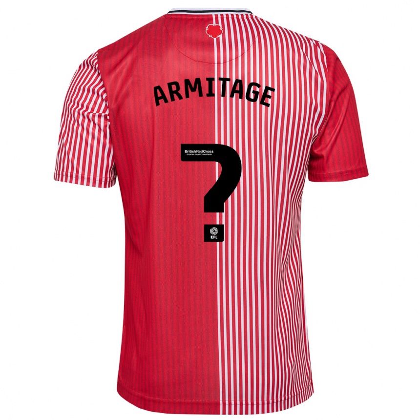 Women Football Will Armitage #0 Red Home Jersey 2023/24 T-Shirt Canada