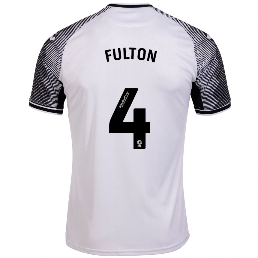 Femme Football Maillot Jay Fulton #4 Blanc Tenues Domicile 2023/24 Canada