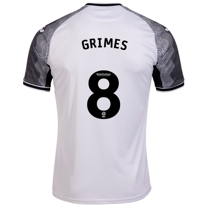 Women Football Matt Grimes #8 White Home Jersey 2023/24 T-Shirt Canada