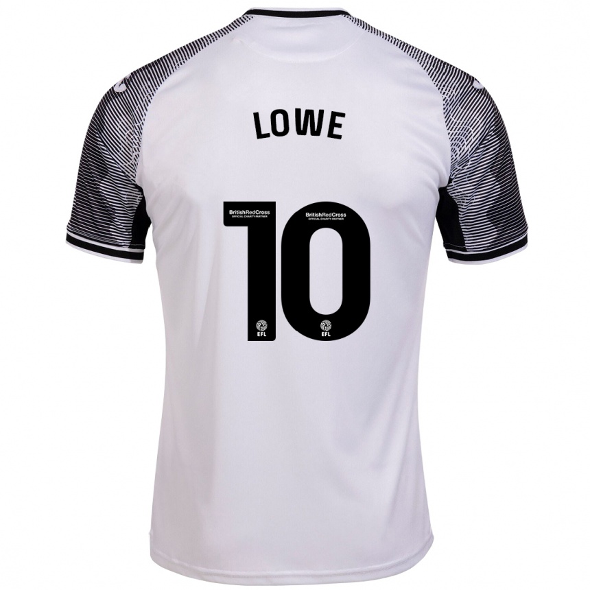 Women Football Jamal Lowe #10 White Home Jersey 2023/24 T-Shirt Canada