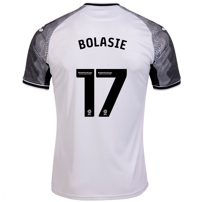 Women Football Yannick Bolasie #17 White Home Jersey 2023/24 T-Shirt Canada